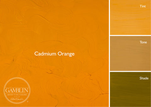 37mL Cadmium Orange Gamblin 1980s