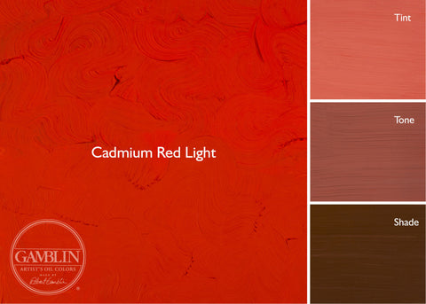 37mL Cadmium Red Light Gamblin 1980s