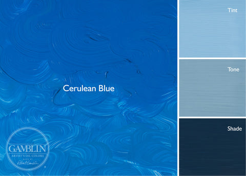 37mL Cerulean Blue Gamblin 1980s
