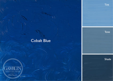 150mL Cobalt Blue Gamblin 1980s