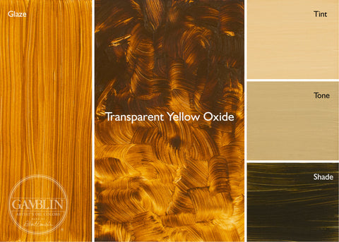 37mL Transparent Yellow Oxide Gamblin 1980s