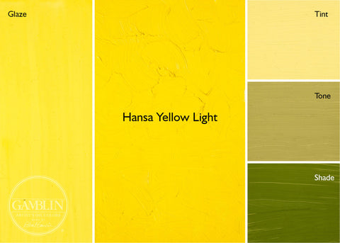 37mL Hansa Yellow Light Gamblin 1980s